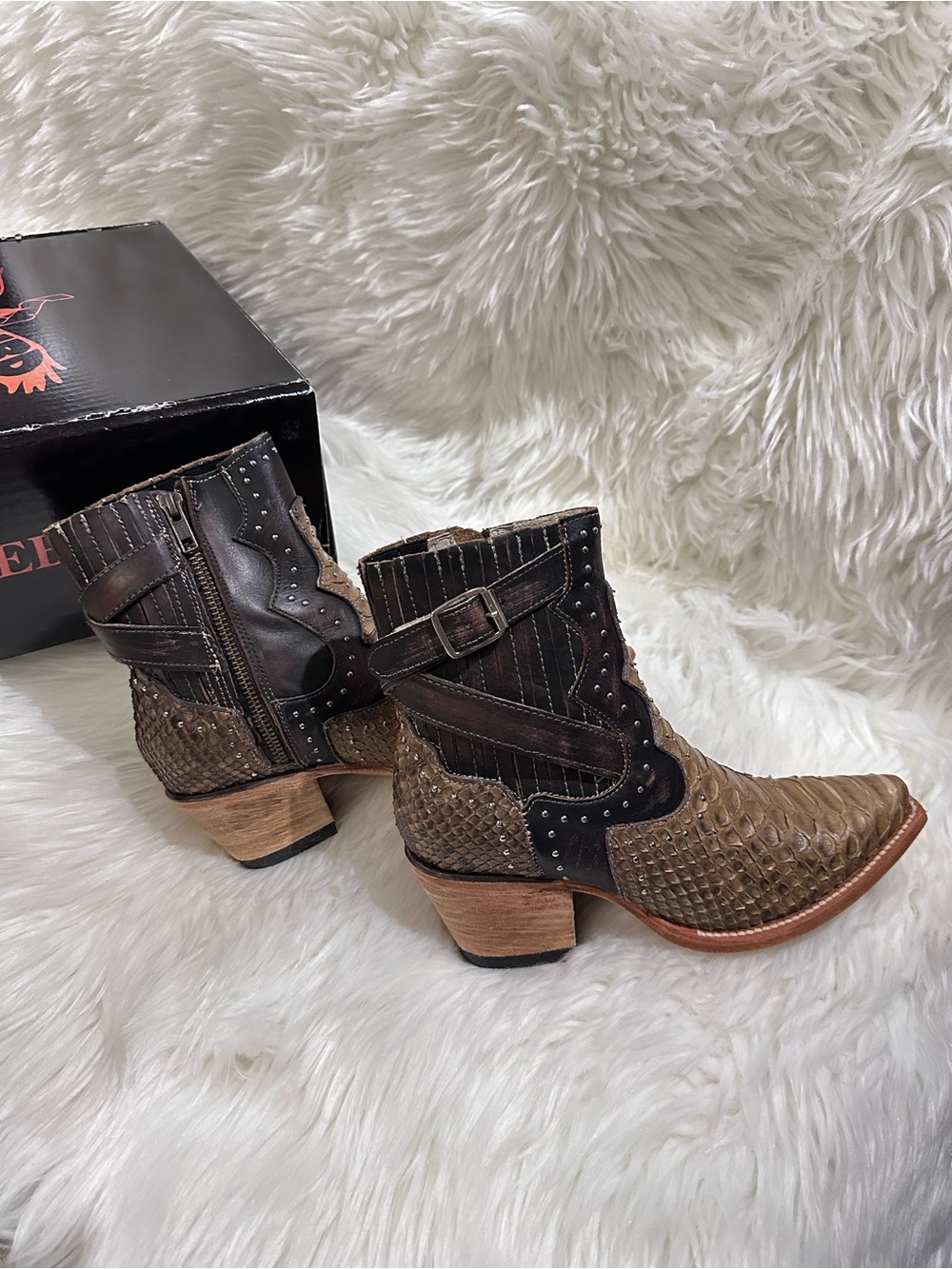 Freebird Morgan Tan Python - Picture 3 of 4